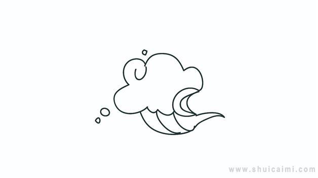 大海浪简笔画怎么画 大海浪简笔画好看
