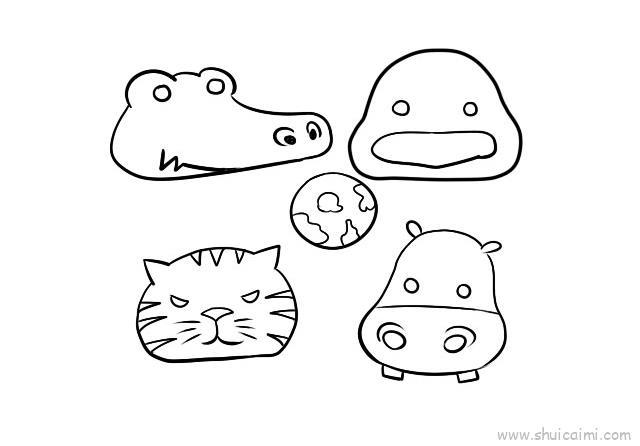 动物世界儿童画怎么画 动物世界简笔画简单又好看