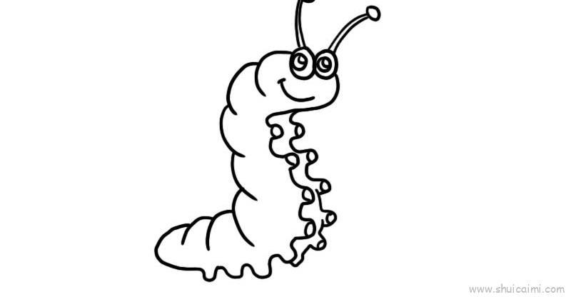 毛毛虫儿童画怎么画 毛毛虫简笔画图片大全