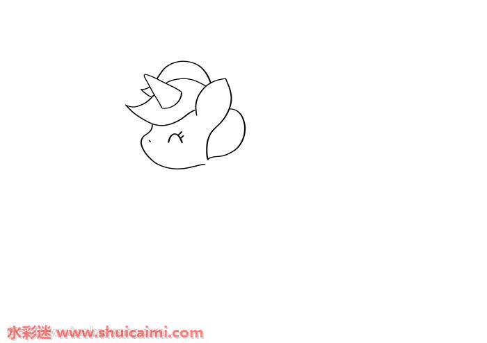 可爱小独角兽怎么画 可爱小独角兽简笔画彩色