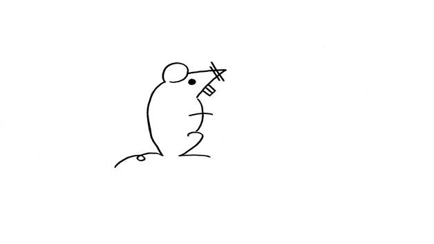 老鼠数字简笔画怎么画 老鼠数字简笔画简单