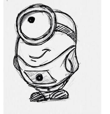 小黄人简笔画 小黄人简笔画图片