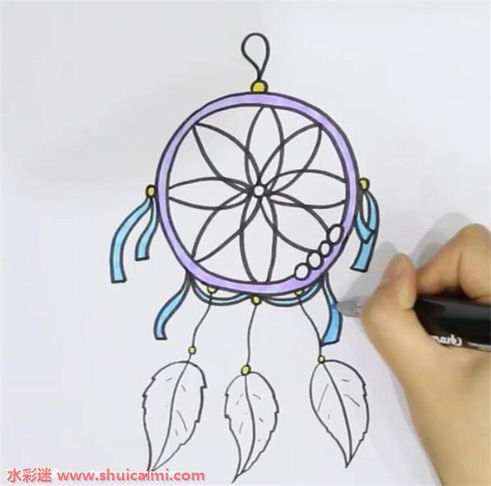 捕梦网怎么画 捕梦网简笔画漂亮卡通
