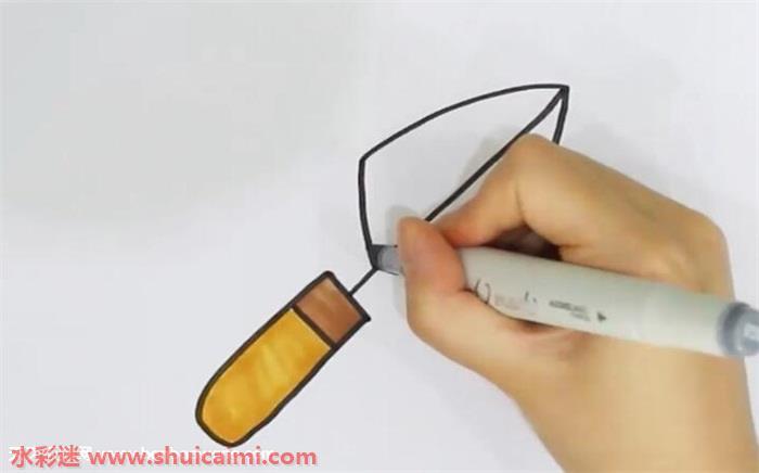 铲子怎么画 铲子简笔画简单又漂亮彩色