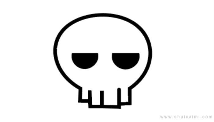 骷髅头简笔画怎么画 骷髅头简笔画好看