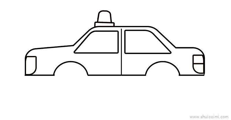特警车儿童画怎么画 特警车简笔画好看