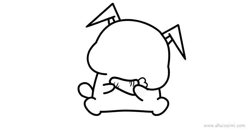 小兔子吃萝卜儿童画怎么画 小兔子吃萝卜简笔画好看