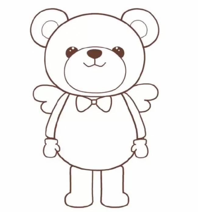 熊的简笔画图片大全 熊的简笔画图片大全 简单 颜色