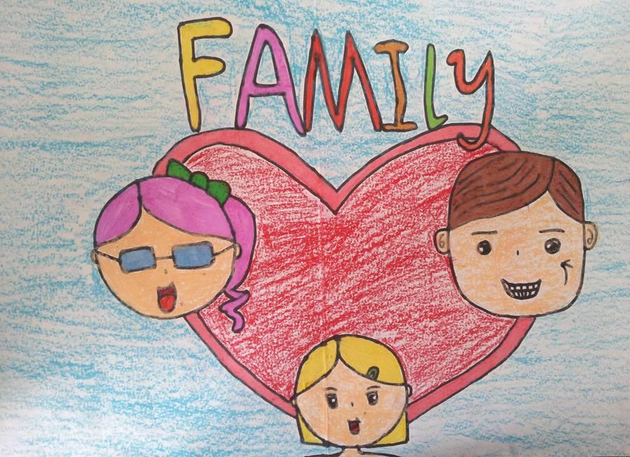 我爱我家简笔画 我爱我家简笔画彩色