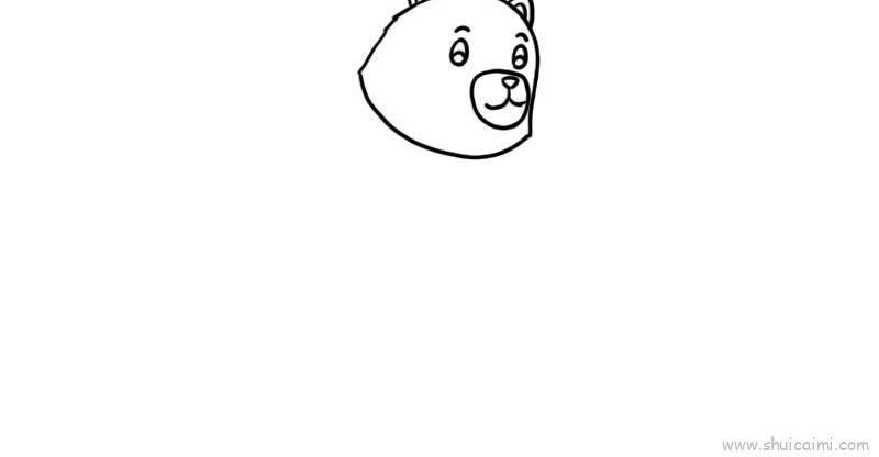 熊儿童画怎么画 熊简笔画简单