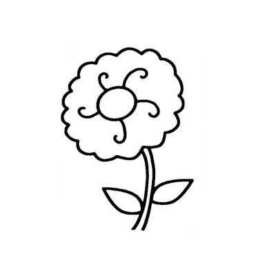 菊花的简笔画 菊花的简笔画图片
