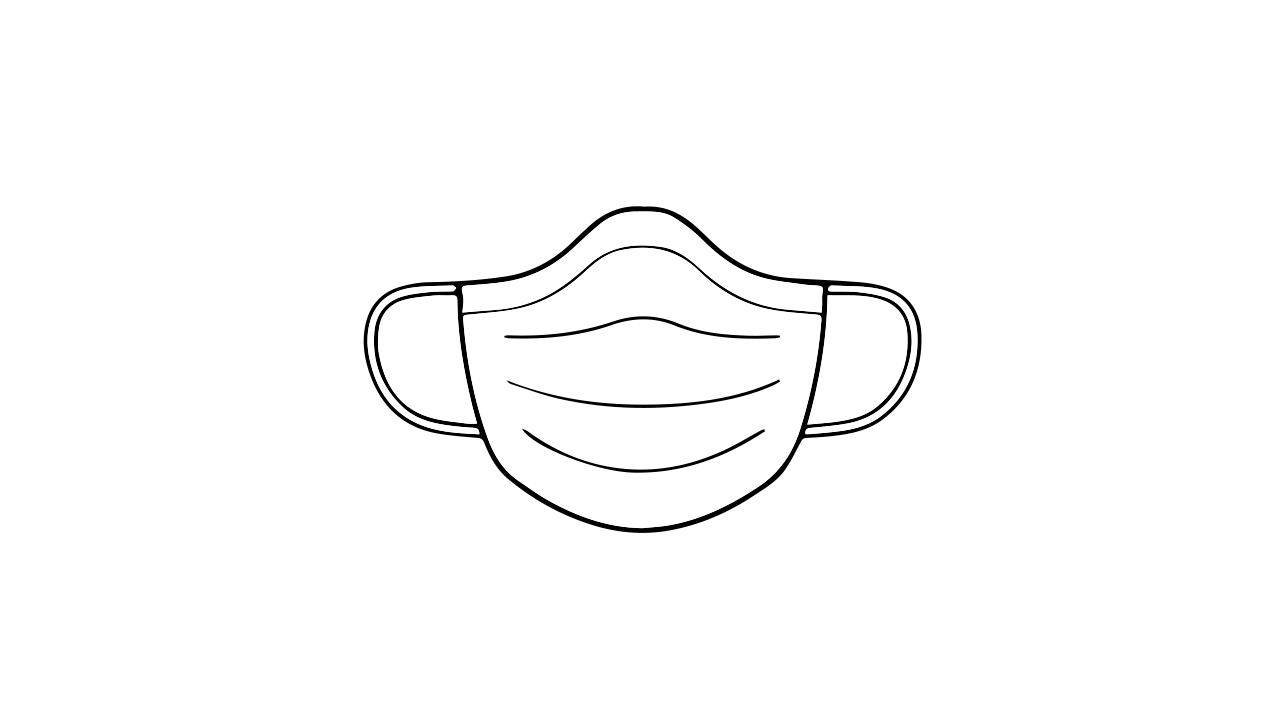 口罩的简笔画怎么画 口罩简笔画简单又好看