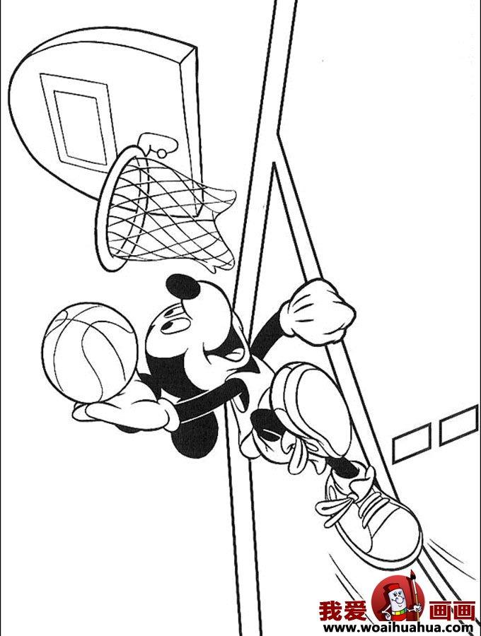 米老鼠图片米老鼠运动空白填色8张大图简笔画怎么画 米老鼠图片米老鼠运动空白填色8张大图简笔画好看