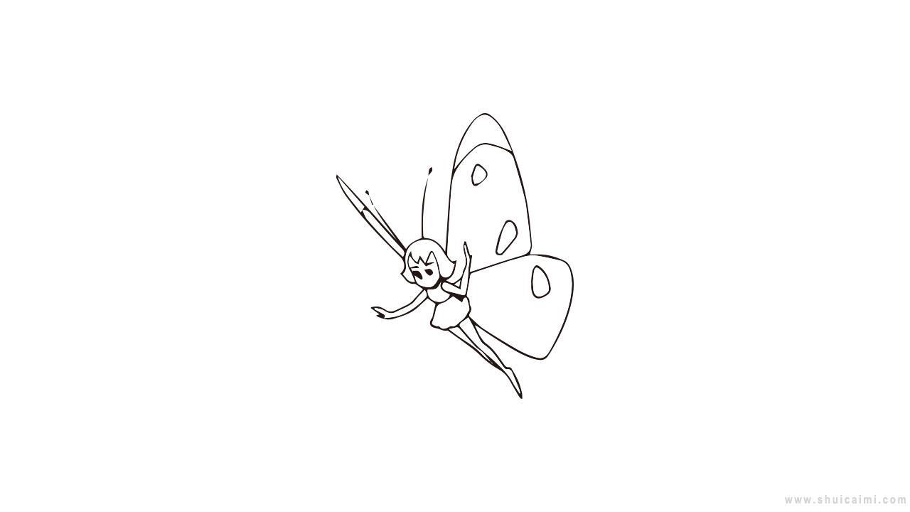 蝴蝶仙子简笔画怎么画 蝴蝶仙子简笔画简单又好看