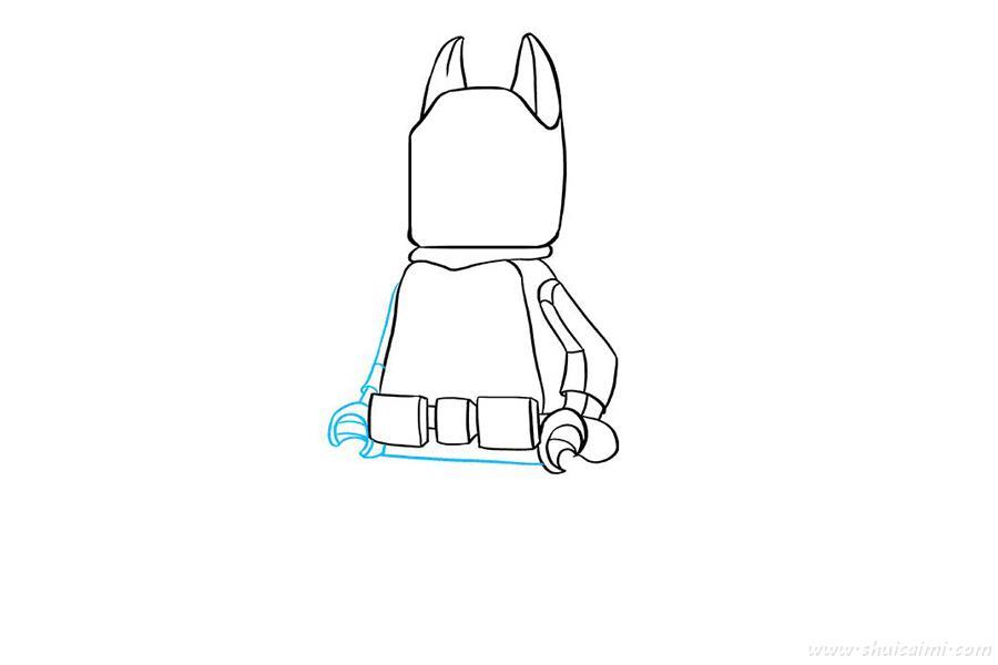 乐高蝙蝠侠怎么画 乐高蝙蝠侠简笔画简单好看带颜色