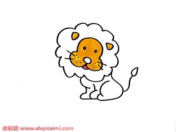 狮子可爱怎么画 狮子可爱简笔画步骤