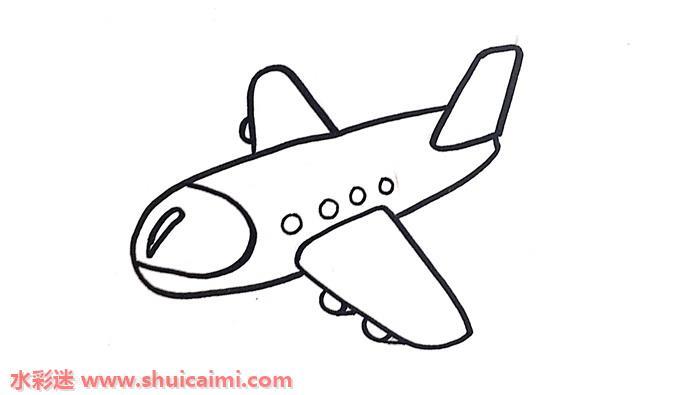 飞机怎么画 飞机简笔画画法