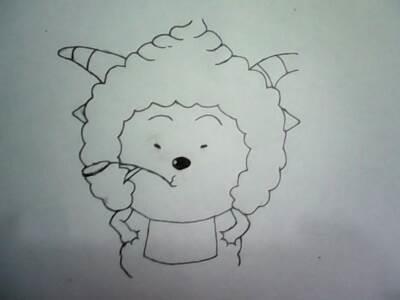 懒羊羊简笔画 懒羊羊简笔画可爱