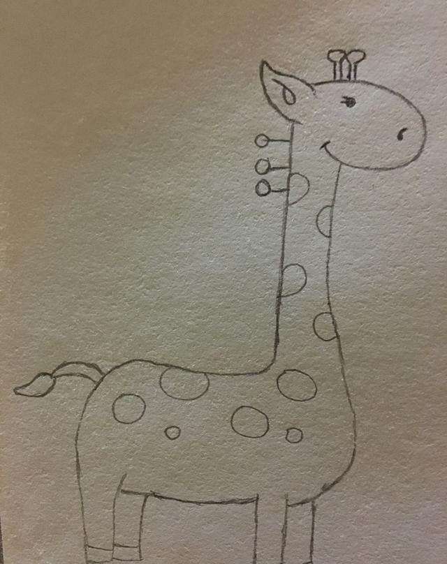 长颈鹿简笔画 长颈鹿简笔画图片大全