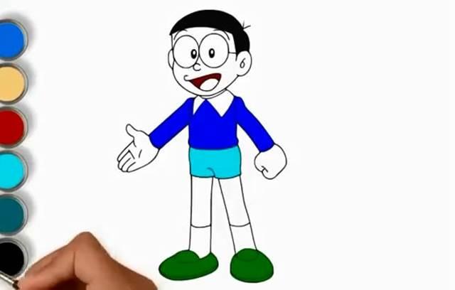 机器猫简笔画 机器猫简笔画图片大全涂色