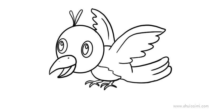 小鸟儿童画怎么画 小鸟简笔画顺序