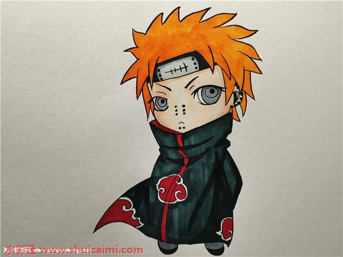 天道佩恩怎么画 天道佩恩简笔画步骤图