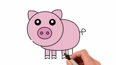 简笔画小猪 简笔画小猪的画法