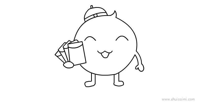 汤圆儿童画怎么画 汤圆简笔画画法