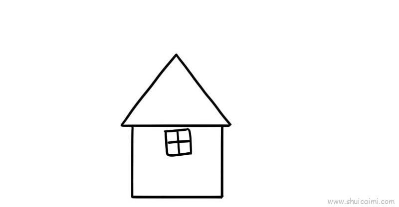 三栋小房子儿童画怎么画 三栋小房子简笔画顺序