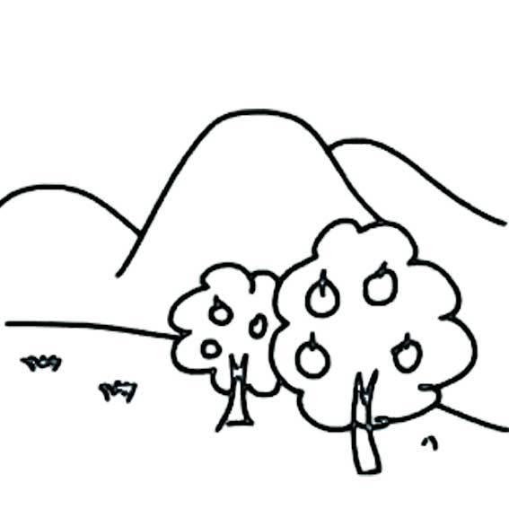 秋天简笔画图片大全 秋天简笔画图片大全带颜色