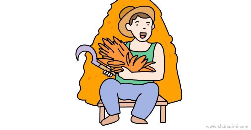 丰收儿童画怎么画 丰收简笔画图片