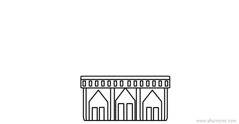 巴黎圣母院儿童画怎么画 巴黎圣母院简笔画图片