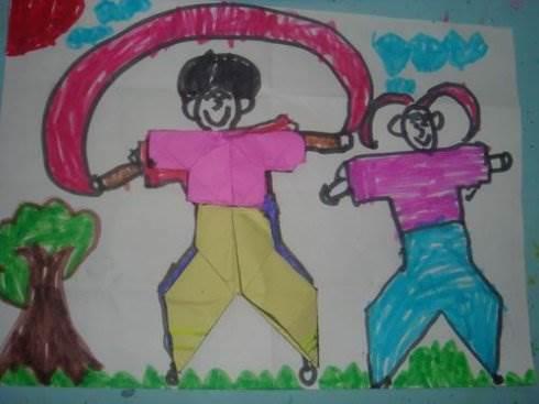 拥抱成长绘画简笔画 拥抱成长简笔画