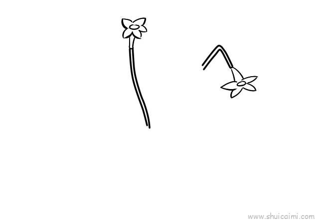 水仙花儿童画怎么画 水仙花简笔画简单