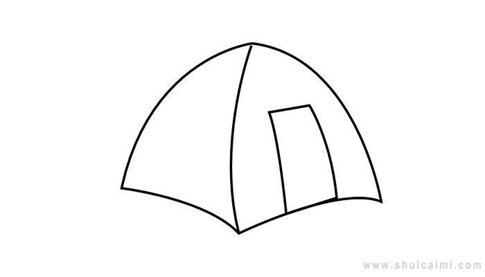 帐篷简笔画怎么画 帐篷简笔画简单