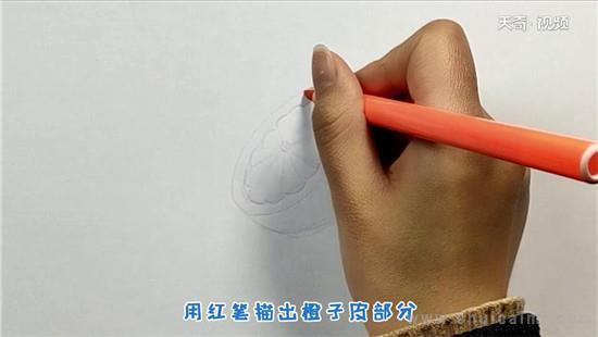 橙子简笔画怎么画 橙子简笔画顺序