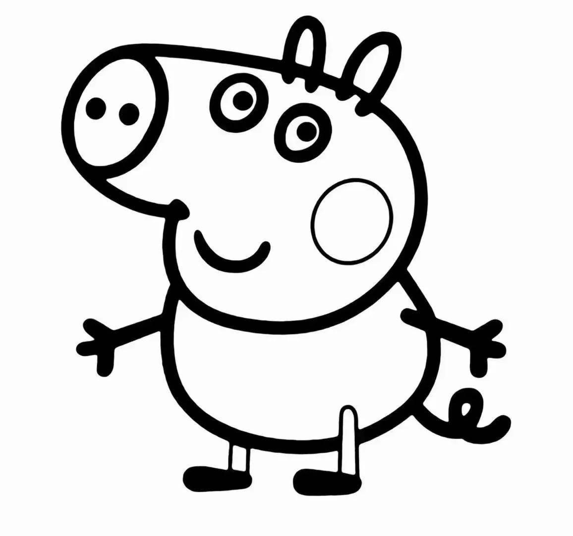 简笔画小猪 简笔画小猪的画法