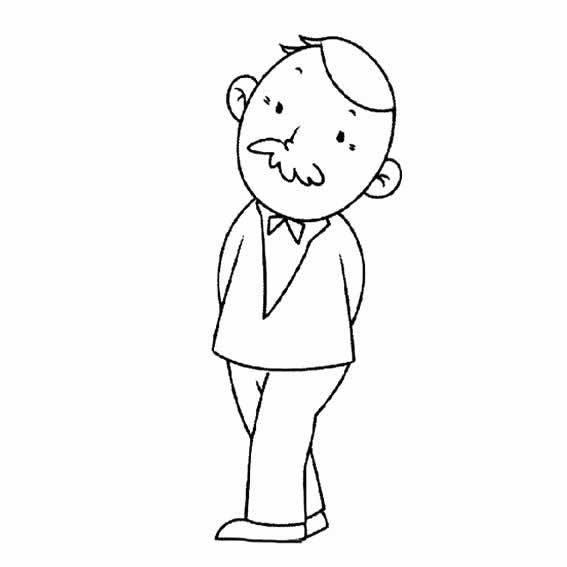 爷爷的简笔画 爷爷的简笔画简单又漂亮