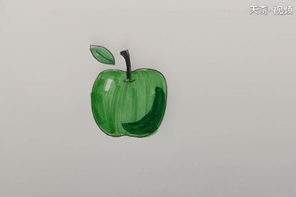 苹果简笔画怎么画 苹果简笔画好看