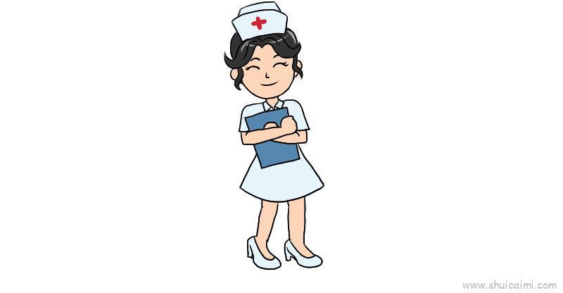 护士儿童画怎么画 护士简笔画简单