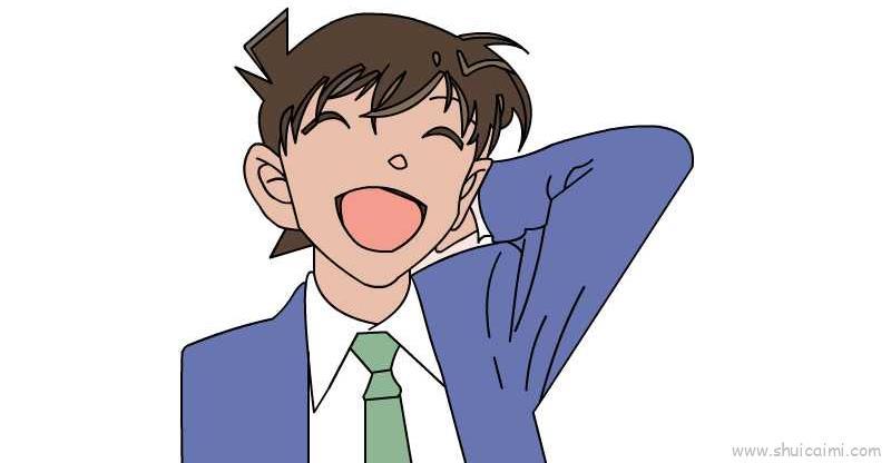 工藤新一儿童画怎么画 工藤新一简笔画好看