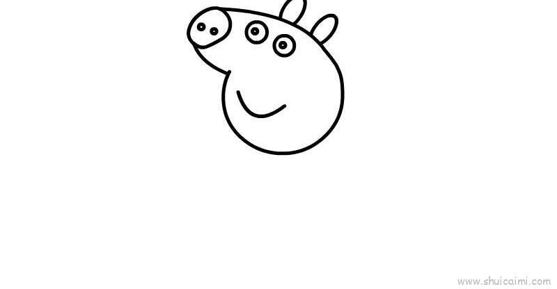 小猪佩奇儿童画怎么画 小猪佩奇简笔画顺序