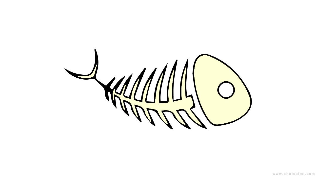 鱼骨头简笔画怎么画 鱼骨头简笔画图片
