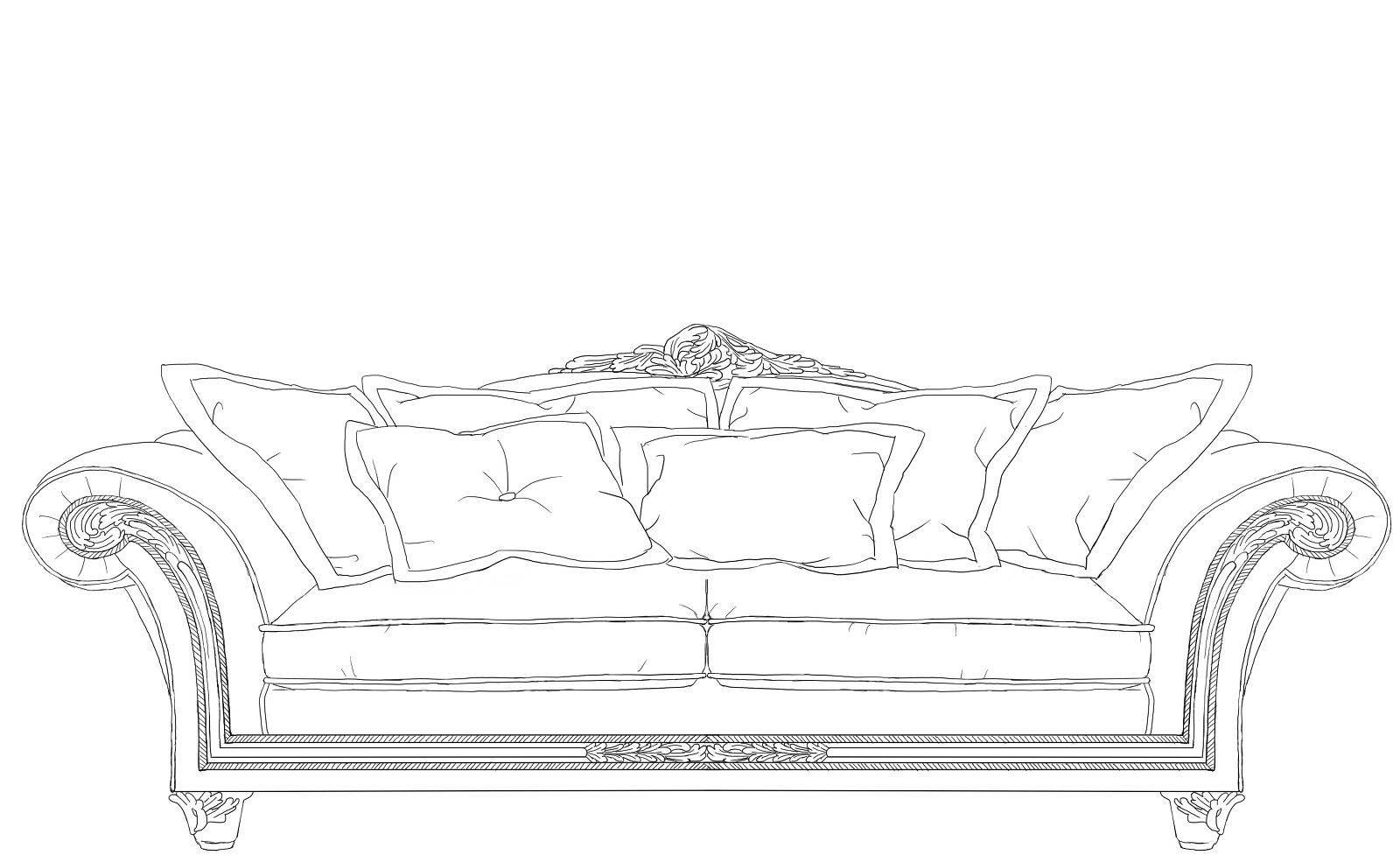 沙发简笔画 沙发简笔画立体