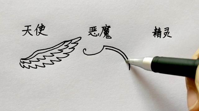 翅膀简笔画 翅膀简笔画简单又漂亮