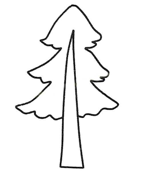 松树简笔画 松树简笔画大全大图