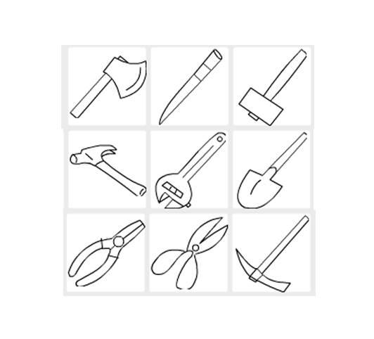 工具简笔画 劳动工具简笔画