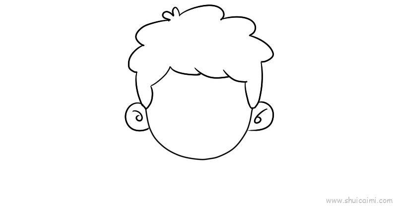 人头儿童画怎么画 人头简笔画画法