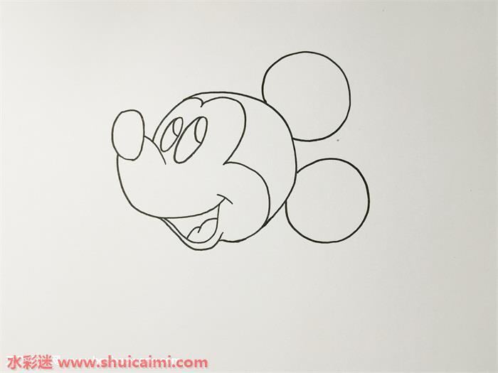 米奇怎么画 米奇简笔画步骤