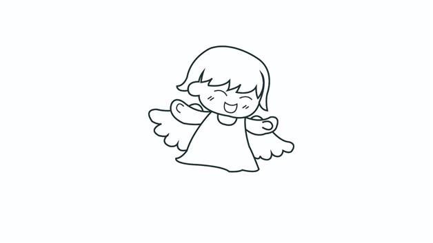 天使简笔画怎么画 天使简笔画好看